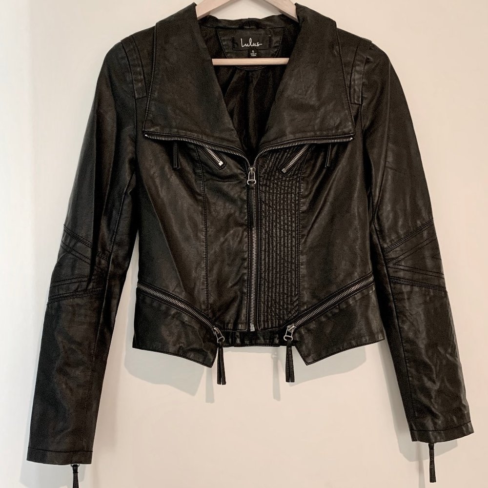 Lulu's Vegan Leather Moto Jacket
